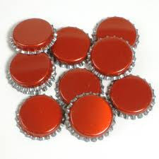 100 Crown Caps Red