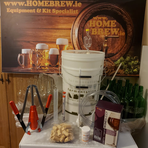 Homebrew All You Need Starter Kit With Winebuddy and 30 Bottles