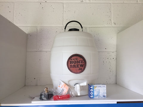 5 Gallon Basic White Barrel with Injector System.
